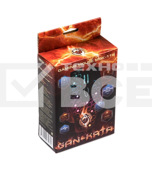 Мышь проводная Dialog Gan-Kata MGK-11U черный, 2400 dpi, USB, кнопки - 6