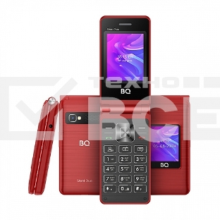 Мобильный телефон BQ 2412 Shell Duo красный MTK 6261 D