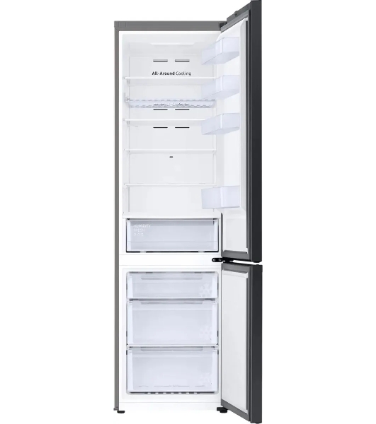 Холодильник Samsung RB38C6B2E22/EF черный двухкамерный 276/114 л морозилка снизу, No Frost