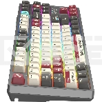 Клавиатура A4Tech Bloody WS87 беспроводная USB, Bluetooth/Радиоканал серый/красный, фото7