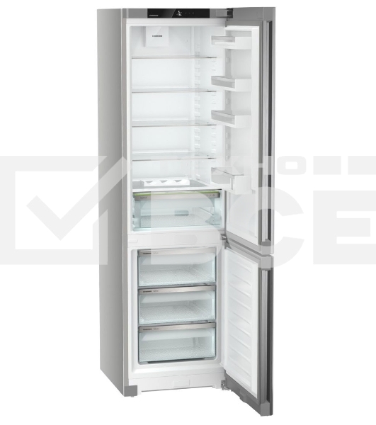 Холодильники Liebherr Pure CNsdc 5703-22 001 серебристый SmartSteel двухкамерный 266/94л морозилка снизу