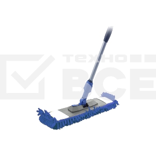 Швабра HAPPY PANDA HP-M04 телескопическая, 120 см, с насадкой микрофибра лапша