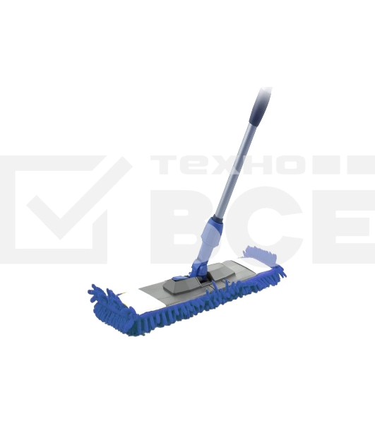 Швабра HAPPY PANDA HP-M04 телескопическая, 120 см, с насадкой микрофибра лапша