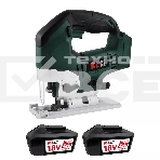 Лобзик электрический профессиональный бесщеточный KLPRO KLDT18B-80 (18В, Li-ion-2шт, 8.0А·ч, патрубок для пылесоса, полотна (дерево/металл, З/У-4А, кейс), фото 1