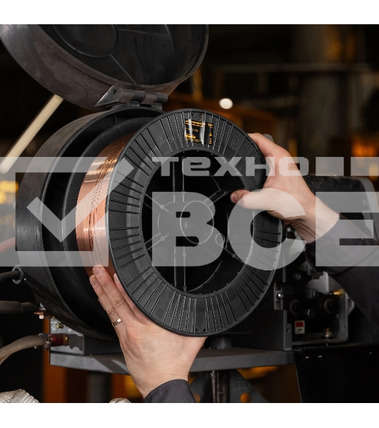 Омедненная проволока Denzel ER70S-6, диам. 1 мм, 15 кг, диам. катушки D300