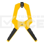 Струбцина клещеобразная Denzel усиленная 100 х 80 мм, двухкомпонентные рукоятки, фото4