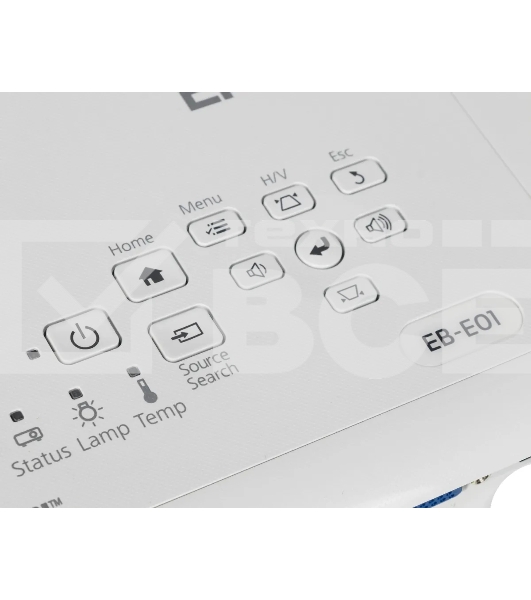 Проектор Epson EB-E01 белый (LCD, 1024 x768, 3300Lm, 15000:1, 2.4 kg) (V11H971040)