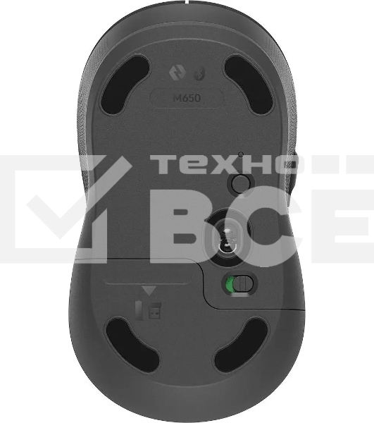 Мышь беспроводная Logitech M650 графитовый, 4000 dpi, радиоканал, Bluetooth, USB, кнопки - 5