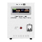 Стабилизатор напряжения ExeGate Expert Turbo AST-15000 (15000ВА, вход 80-260В, цветной дисплей, выход 220В±8%, КПД 98%, 5 уровней защиты, задержка, усиленный метал. корпус, клем.колодка, RTL), фото 1