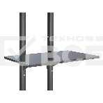 Стойка для телевизора Cactus CS-ST04 черный, 37'-70' макс. 68 кг, напольный, мобильный, фото2