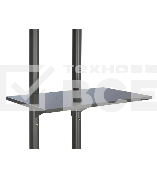 Стойка для телевизора Cactus CS-ST04 черный, 37'-70' макс. 68 кг, напольный, мобильный