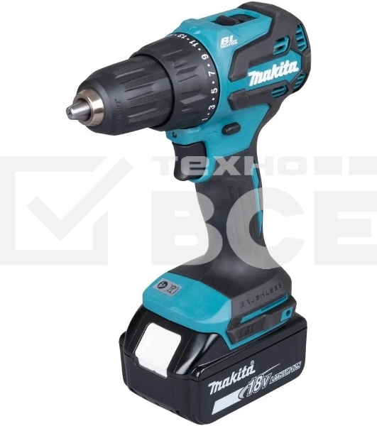 Дрель-шуруповерт Makita DHP490SFJ аккум. патрон:быстрозажимной