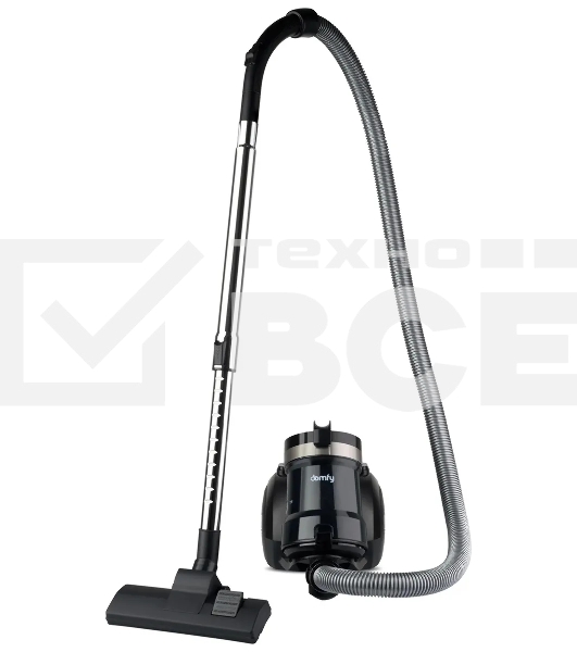 Пылесос Domfy DSB-VC502 черный, 350/2000 Вт, уборка сухая, пылесборник контейнер 2.5 л