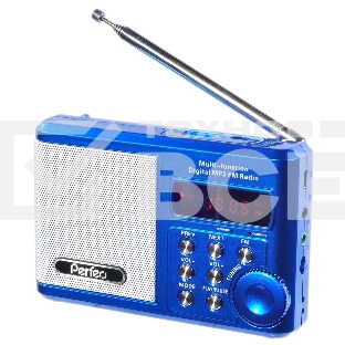 Радиоприемник Perfeo мини-аудио Sound Ranger, FM MP3 USB microSD In/Out ридер, BL-5C 1000mAh, синий (PF-SV922BLU)