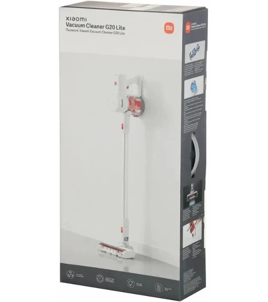 Пылесос вертикальный Xiaomi Vacuum Cleaner G20 Lite EU белый/оранжевый, питание от аккумулятора, 215 Вт, уборка сухая, пылесборник 0.5 л