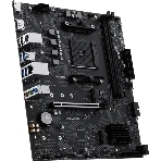 Материнская плата MSI PRO B550M-B, AM4, AMD B550, 2xDDR4 (до 64 ГБ), 4xSATA, 2xM.2 (PCIe 4.0/3.0), 1xPCIe 4.0 x16, 1xPCIe x1, 1xHDMI, 1xDP, 1x1Gb LAN, 4xUSB-A 5Gbps, 2xUSB-A 2.0, 1xPS/2, 3x3.5 мм, 7.1, чёрный, mATX, фото3