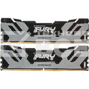 Оперативная память Kingston Fury Renegade, DDR5, 32GB (2x16GB), 6400MHz, CL32, с радиатором, серебристый/черный