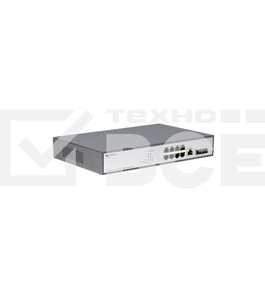 Коммутатор Managed L2 Switch 8x1000Base-T, 2x1000Base-X SFP, RJ45 Console, 19
