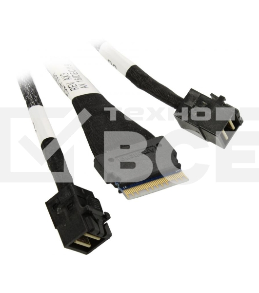 Кабель Broadcom 05-60003-00 Slimline SASx8 (SFF8654) -to- 2 SAS HD x4 (SFF8643)+ SFF9402, 1M