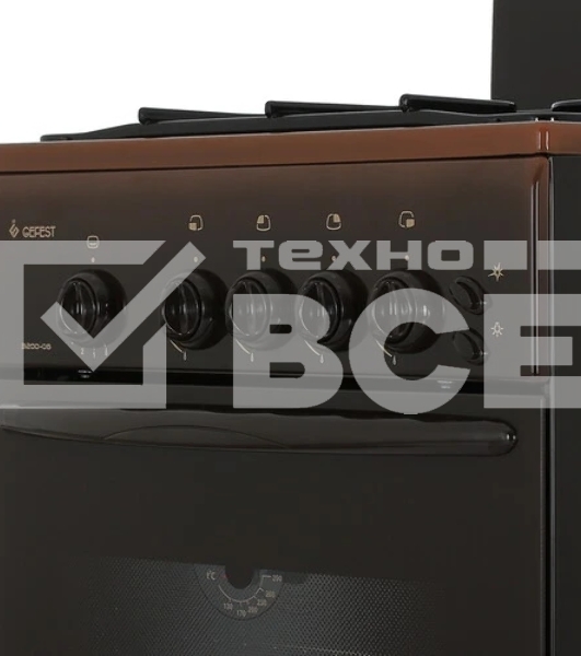 Плита газовая Gefest ПГ 3200-06 К36 коричневый, конфорок 4 шт, духовка 42 л, 50 см x 85 см x 53 см