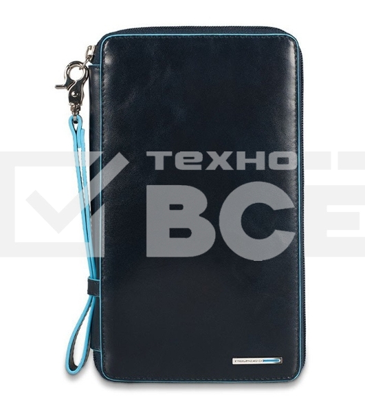Мультипортмоне Piquadro Blue Square PP3246B2/BLU2 синий натур.кожа
