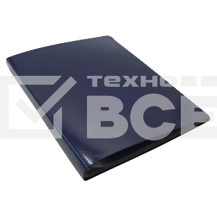 Папка с 10 прозр.вклад. Бюрократ DeLuxe DLV10BBERRY A4 пластик 0.7мм черничный