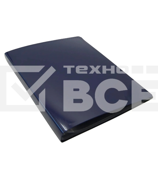 Папка с 10 прозр.вклад. Бюрократ DeLuxe DLV10BBERRY A4 пластик 0.7мм черничный