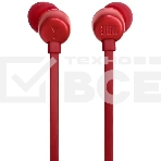 Наушники JBL Tune 310C  USB Type-C  внутриканальные  красный, фото4