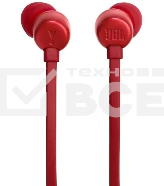 Наушники JBL Tune 310C  USB Type-C  внутриканальные  красный