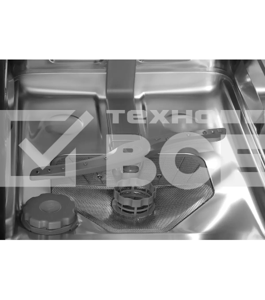 Встраиваемая посудомоечная машина Hyundai HBD 488 2100 Вт, узкая, загрузка 10 комплектов, серебристый