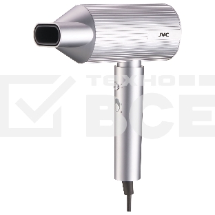 Фен JVC JHD012 1800 Вт, серебристый