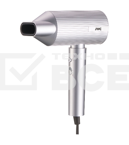 Фен JVC JHD012 1800 Вт, серебристый