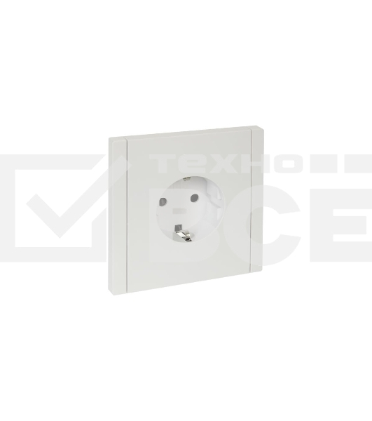 Розетка СП FORTE&PIANO FP215 16А с заземл. защ. шторки винт. крепл. бел. IEK FP-R14-16-K01