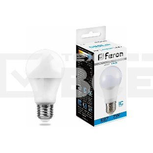 Лампа светодиодная FERON LB-91 (25446) 7W 230V E27 6400K A60