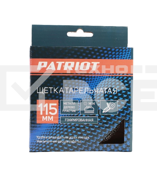 Щетка тарельчатая волнистая (115 мм; М14) EDGE by PATRIOT 813010009