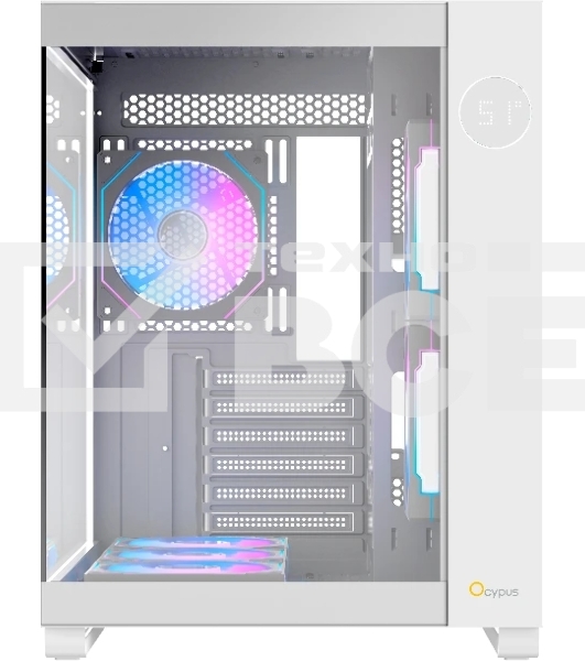 Компьютерный корпус Ocypus Iota C70 WH ARGb ATX/win/белый/6 ARGb fans/no PSU/Tempered Glass