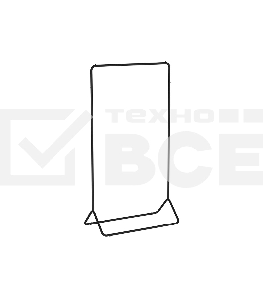 Вешалка гардеробная ЗМИ Радуга 3 черный ВНП 391 Ч