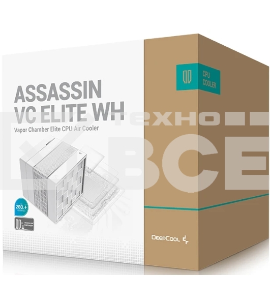 Устройство охлаждения(кулер) Deepcool Assassin VC Elite Wh Soc-AM5/AM4/1200/2066/1700/1851 белый 4-pin 22.6-29.3dB Al+Cu 300W 1772gr Ret (R-ASN4-WHNVNN-GJD)