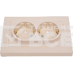 Розетка 2-м. SE ATN001226 AtlasDesign 16А с заземл. со шторками в сборе песочн., фото3