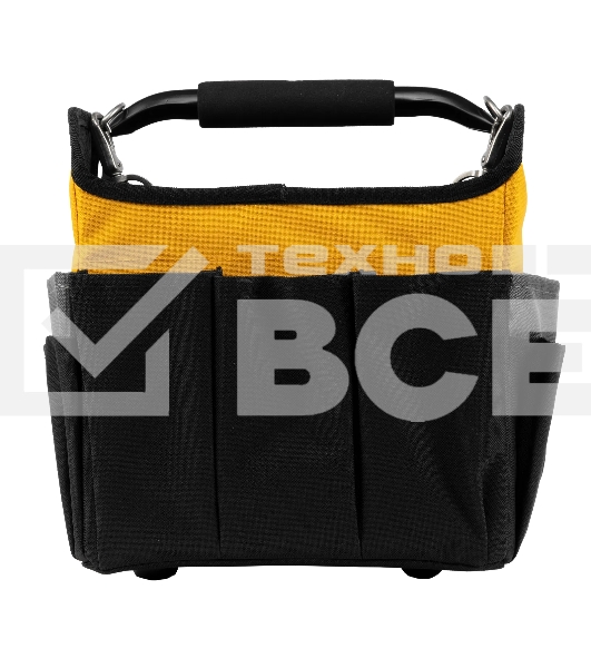 Переноска для инструмента Denzel 260х240х300 мм, 22 кармана, наплечный ремень