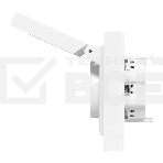 Розетка 2-м EKF UP1-SOW-211-44 СП Эпика 16А IP44 с заземл. защ. шторки с рамкой с крышками механизм бел., фото9
