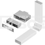 Комплект воздуховодов Maunfeld MIDS834 с фильтром CF314MW (для MIHC834SF2BK), фото4