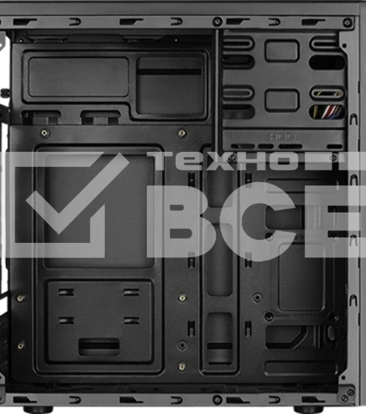 Компьютерный корпус Aerocool/Formula Cs-105 Blue (mATX, без БП, 1x USB3.0, 1x USB2.0, 1x 12cm blue LED front fan)