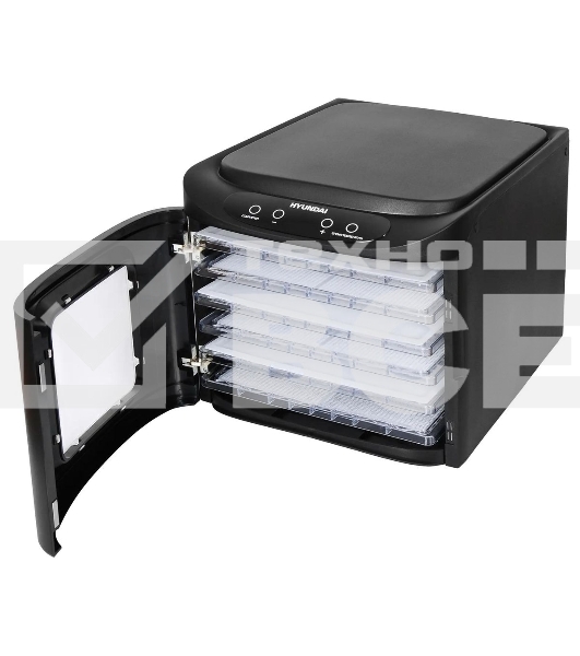 Сушка для фруктов и овощей Hyundai HYFD-P1203 12под. 500 Вт, черный