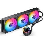 Система жидкостного охлаждения Jonsbo TG-420 ARGB Black, 420 мм, 3x140 мм, 800-1800 об/мин, 20.3-36.2 дБ, 4-pin PWM, 300 Вт, ARGB, черный, фото8