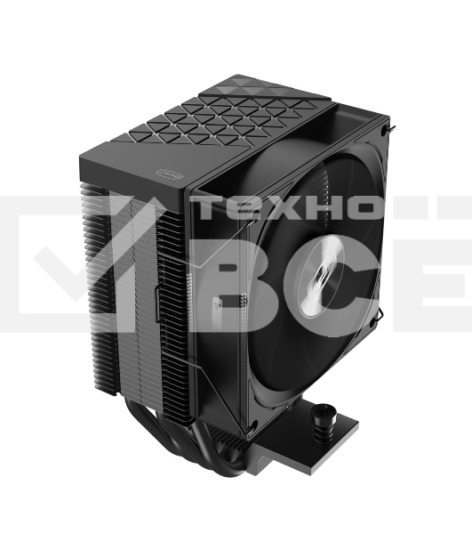 Кулер PCCooler R400 S115X/1200/1700/AM4/AM5 (TDP 180W, 90mm Non LED Fan, 4 тепловые трубки 6мм, 650-2200RPM, 28,3dBa)