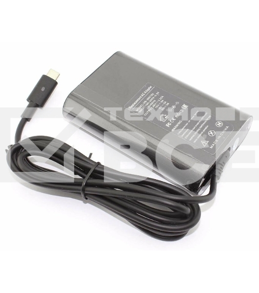 Блок питания (сетевой адаптер) для ноутбуков Dell 5V/20V-3.25A 65W Type-C, OEM