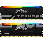 Оперативная память Kingston Fury Beast, DDR4, 16GB (2x8GB), 3733MHz, CL19, с радиатором, RGB, черный, фото 1