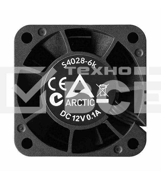 Вентилятор для корпуса Arctic S4028-6K черный, 40 мм, 6000 об/мин, 4 pin