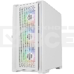 Компьютерный корпус Powercase ByteFlow Micro White, Tempered Glass, 4х 120mm ARGB fans, ARGB HUB, белый, mATX  (CAMBFW-A4), фото2
